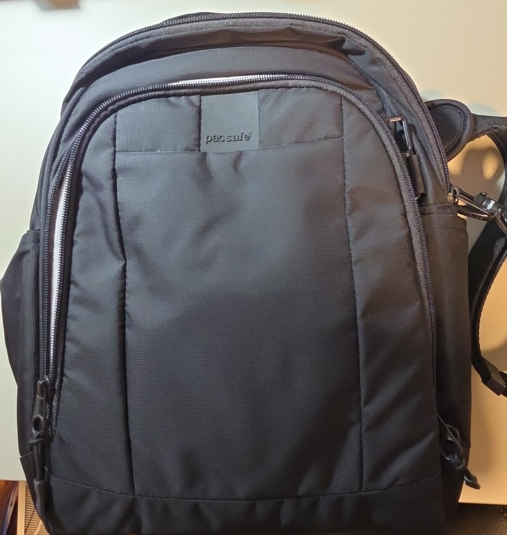 Pacsafe Metrosafe LS Black Anti-Theft Travel Shoulder/Sling Bag